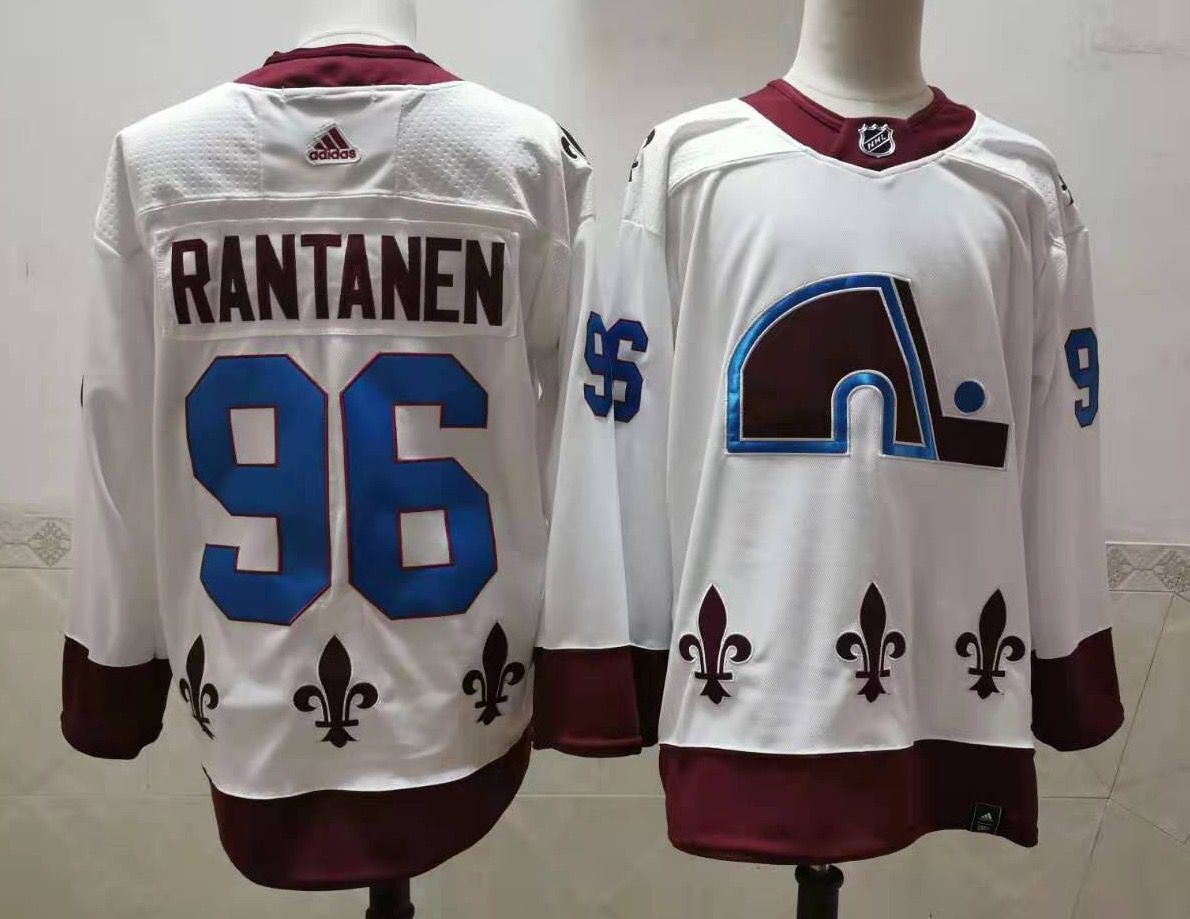 Men Colorado Avalanche #96 Rantanen White Authentic Stitched 2020 Adidias NHL Jersey